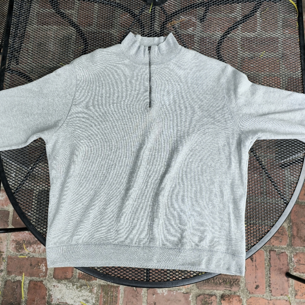 Ralph lauren quarter zip cotton sweater